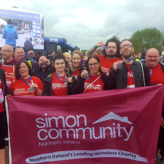 Simon Community At Belfast Marathon 2019 1