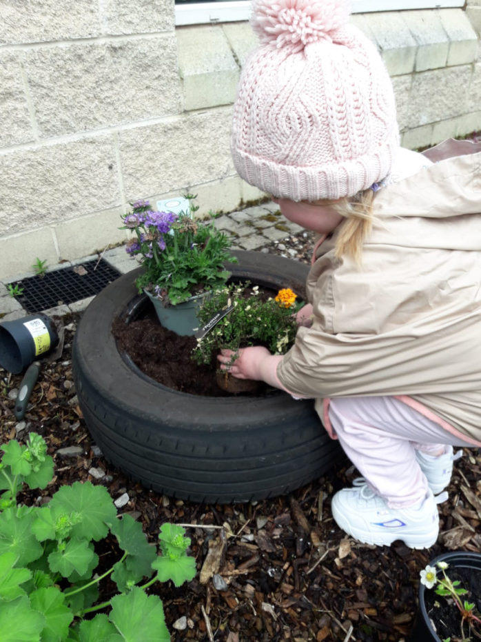 Simon Community Ensures No Child Left Behind Through New Play Learning Service Toddler Girl Gardening