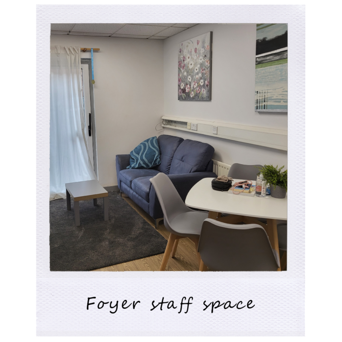 Foyer staff space polaroid