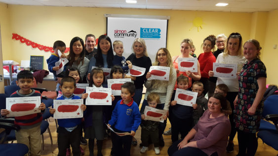 Families At Simon Communitys West Belfast Project Celebrate Homelessness Isolation Project